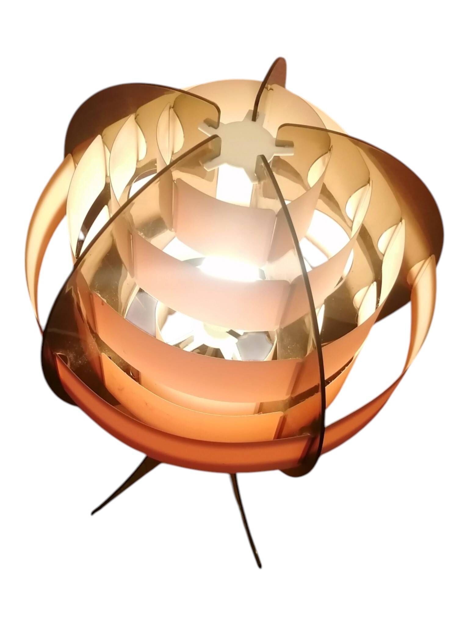 Lampe à poser space age en pléxiglass - Preben Jacobsen & Brylle