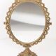 Miroir vintage doré mi-siècle, Italie, années 1960