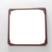 Square Wall Mirror by Dino Cavalli with Ebonized Walnut Frame, Italy