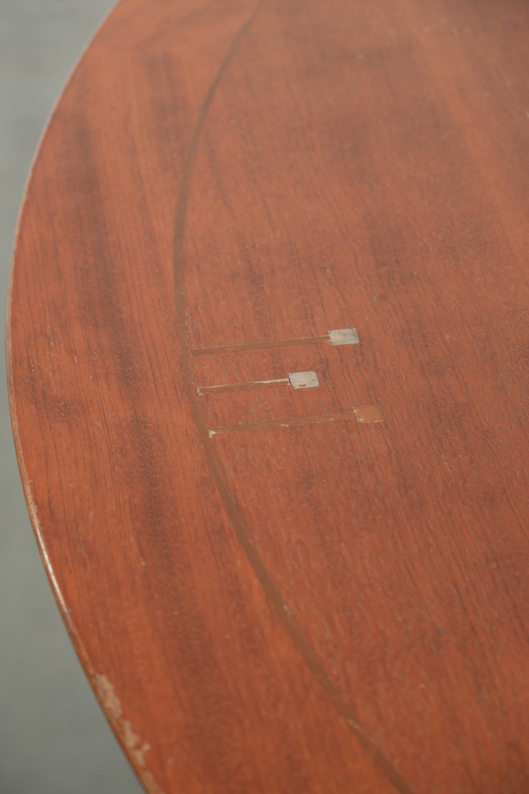 Round vintage Art Deco design dining table  for 4 people