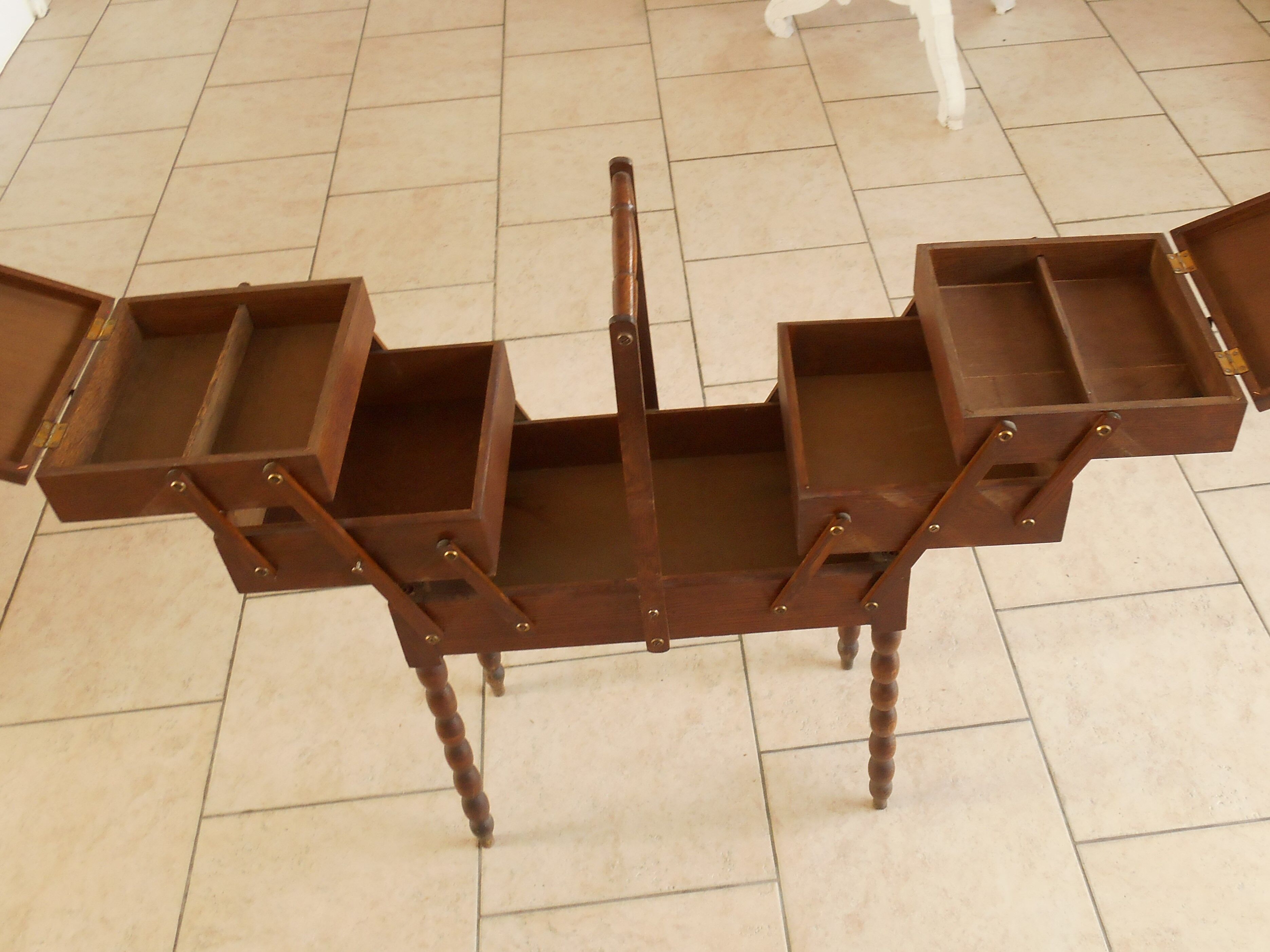 Vintage sewing basket