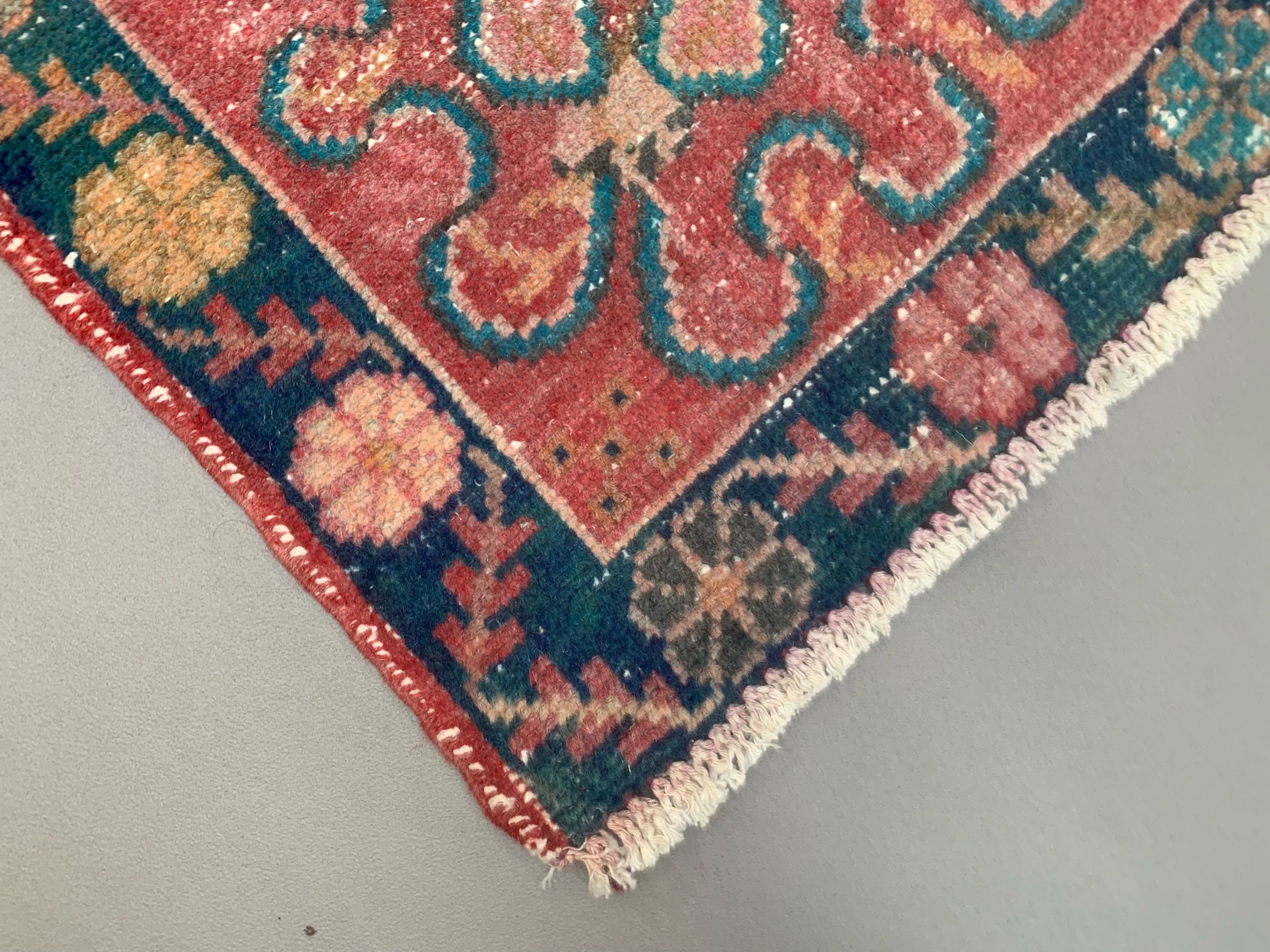 Vintage turkish oushak rug 160x89 cm carpet