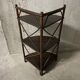 70s rattan corner cabinet