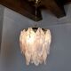 Mazzega chandelier in Murano lila glass, Italy, 1970