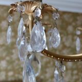 Bronze chandelier - branches with tassels