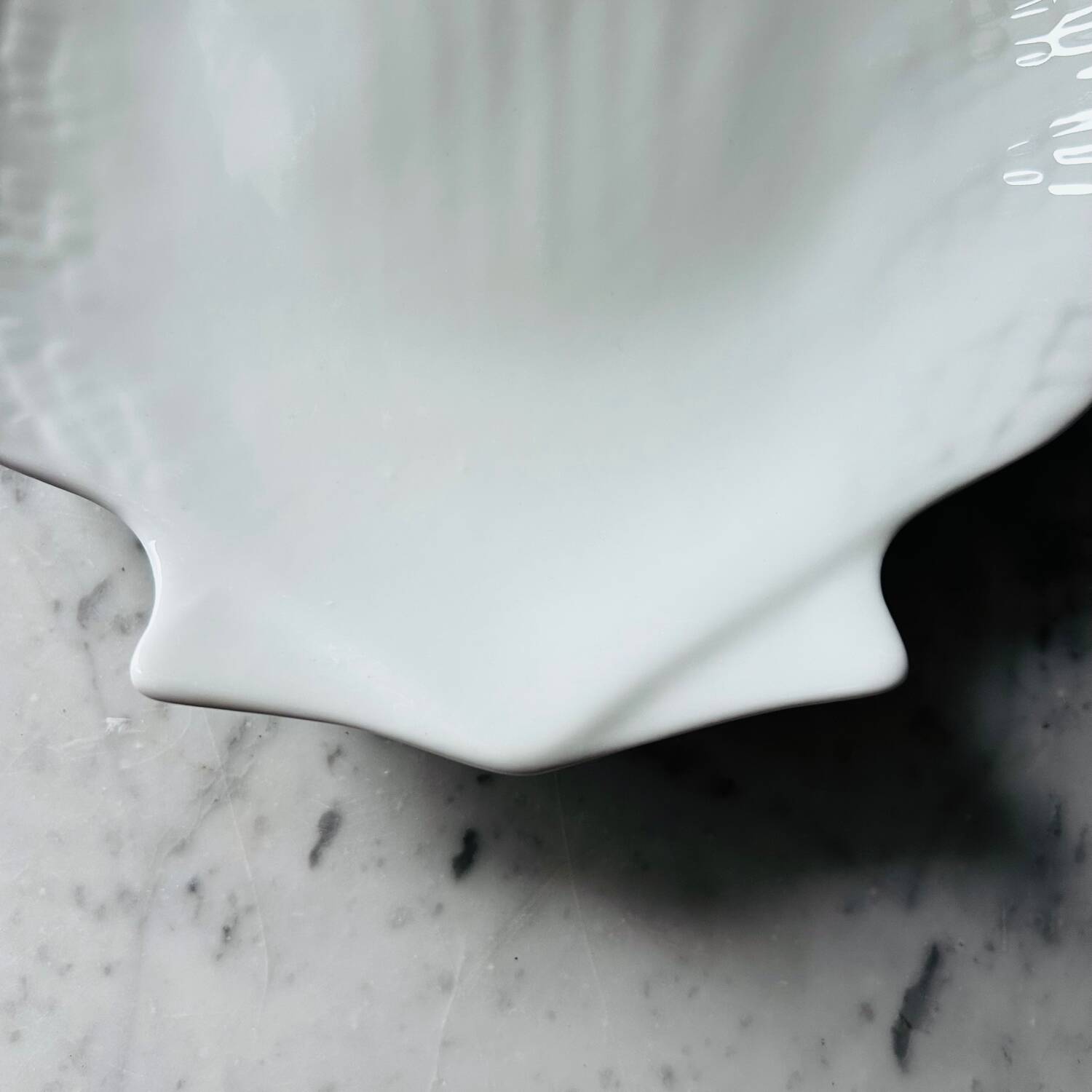 Porcelain shell plate