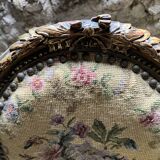 pretty pair of Louis XVI style chairs, in carved and gilded wood