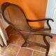 Fauteuil colonial acajou