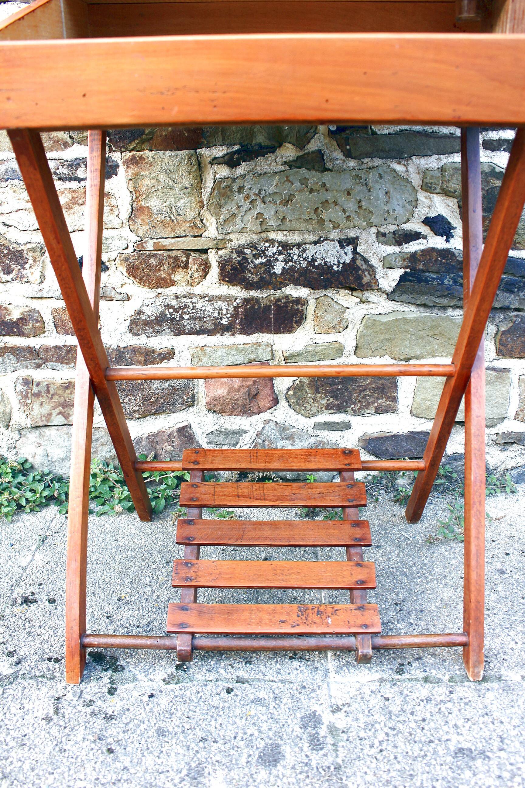 Claire Pampo vintage folding wooden children's desk from the 50s