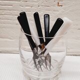 Set 10 cocktail forks 60s
