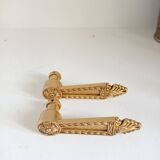 Bronze door plate and handles