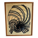 Abstract – dynamic black composition on a beige background
