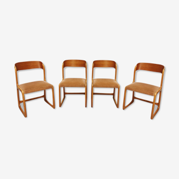 Series of 4 chairs Baumann Traineau