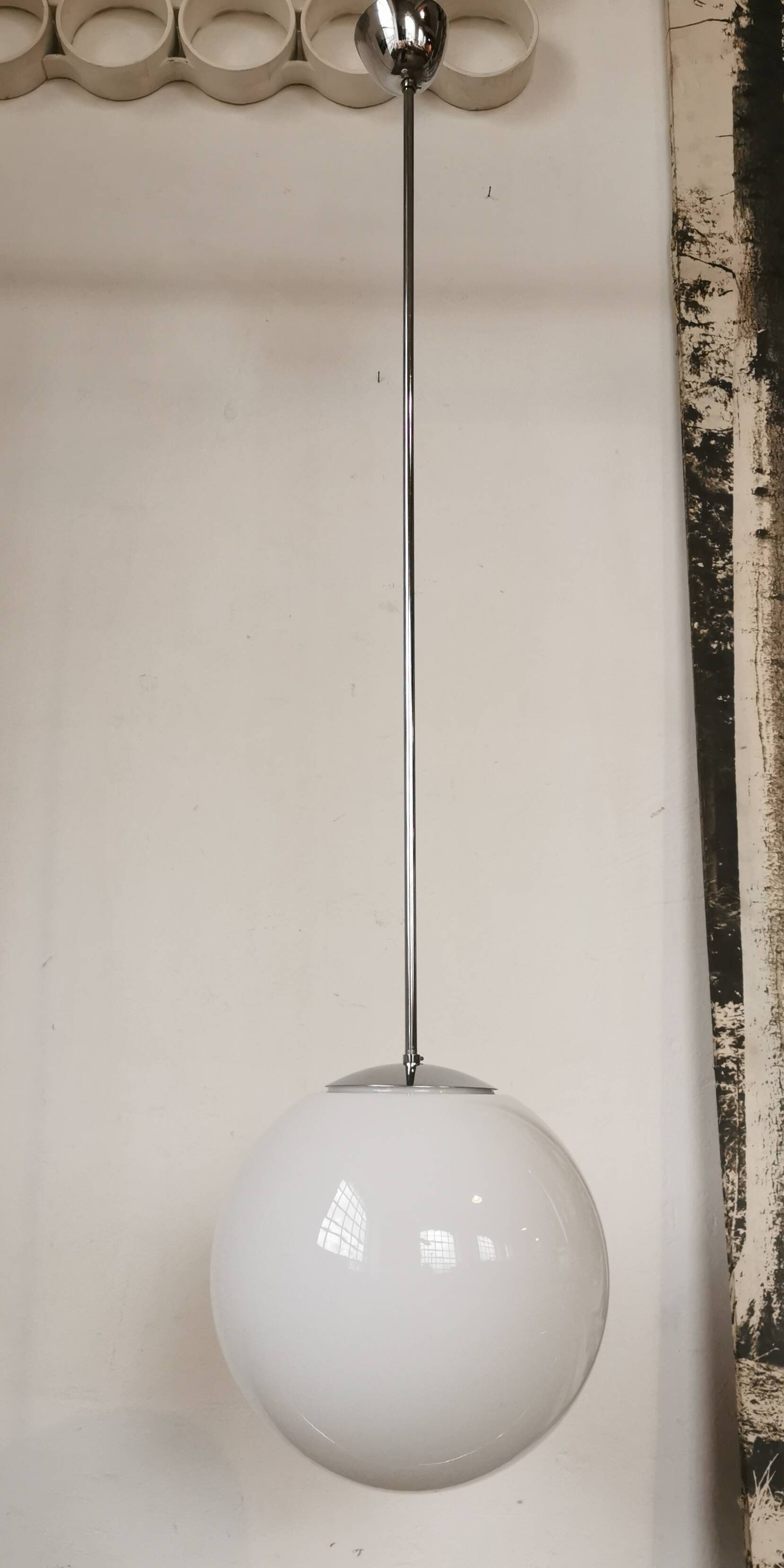 Technolumen white opaline ball pendant light