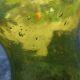 Outdoor photophore in bubbled glass by Verrerie du Marais