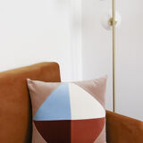 Coussin en velours coloré