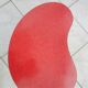 Table d'appoint des années 50 tripode en formica forme haricot