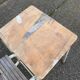 Folding wooden stool step ladder
