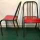 Paire chaises industrielles vintage