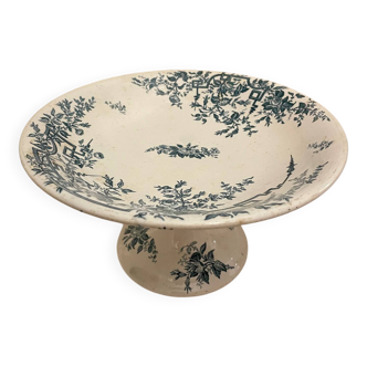 Fruit bowl from the Badonviller factory, Théophile Fenal, Rose model