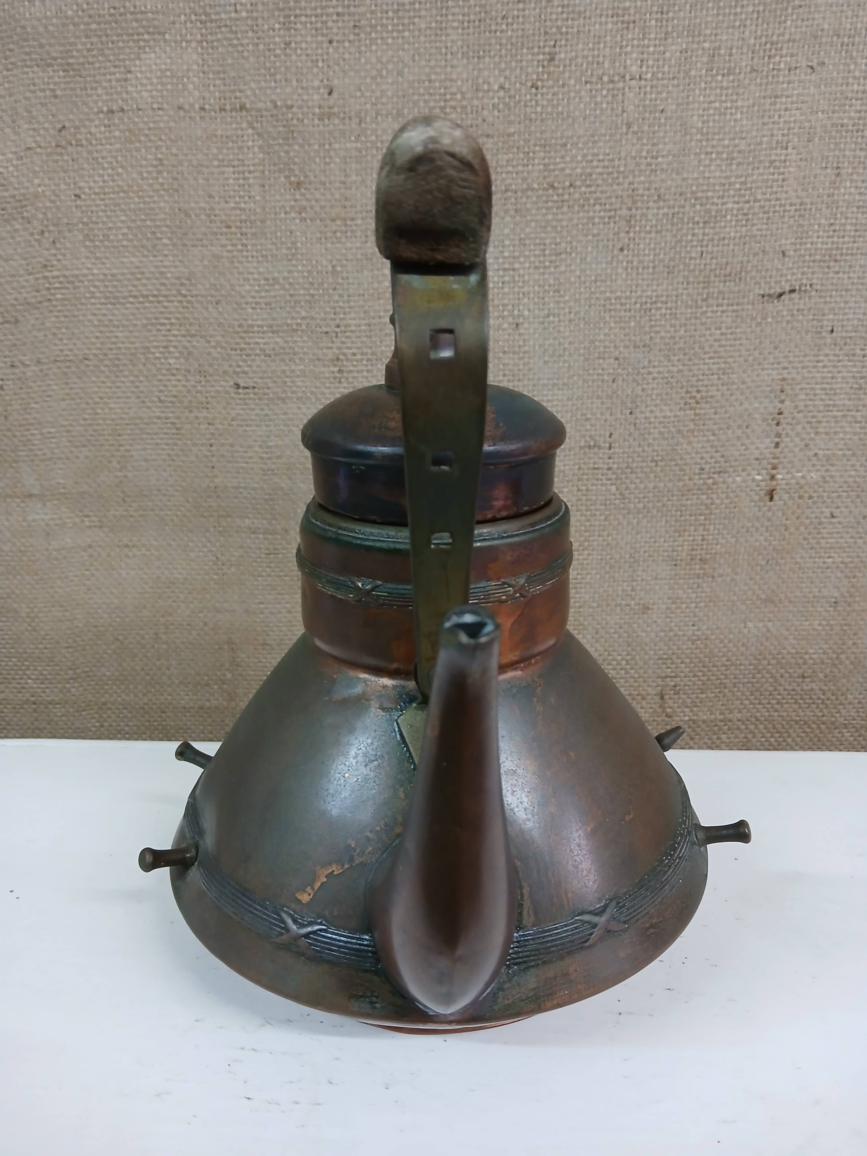 vintage copper teapot