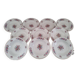 Set of 10 Sarreguemines soup plates, Guy model