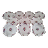 Lot de 10 assiettes creuses Sarreguemines modèle Guy