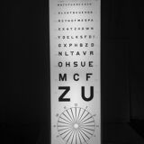 Vintage 1960 ophthalmic test lamp