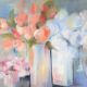 Impressionist still life with flowers, oil on canvas signed and framed