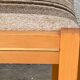 Suite of 4 chairs self beech brass and wool 1960