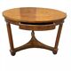 Table empire ronde ancienne marquetée du début du XIXe siècle