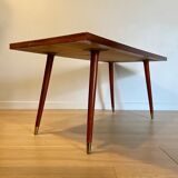 Table basse bois vernis