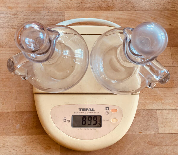 Pichets où carafons à vins en verres époque XIXe