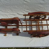 Wooden Toy char a oxen old Dejou