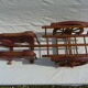 Wooden Toy char a oxen old Dejou