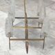 Old modernist chandelier with 6 lights Lunel
