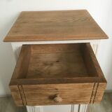Old wooden bedside
