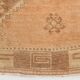 Tapis de couloir tribal turc crème et marron 3x12, 95x377 cm