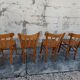 Série de 4 chaises de bistrot Luterma 1950
