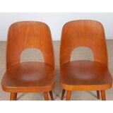 Set of 4 vintage chairs by Oswald Haerdtl for Ton, 1960.