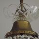Preciosa Jablonec Czech Crystal & Brass Montgolfier Single Light Chandelier 4550