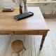 Grande table de ferme XL chêne « carrée » conférence 1950
