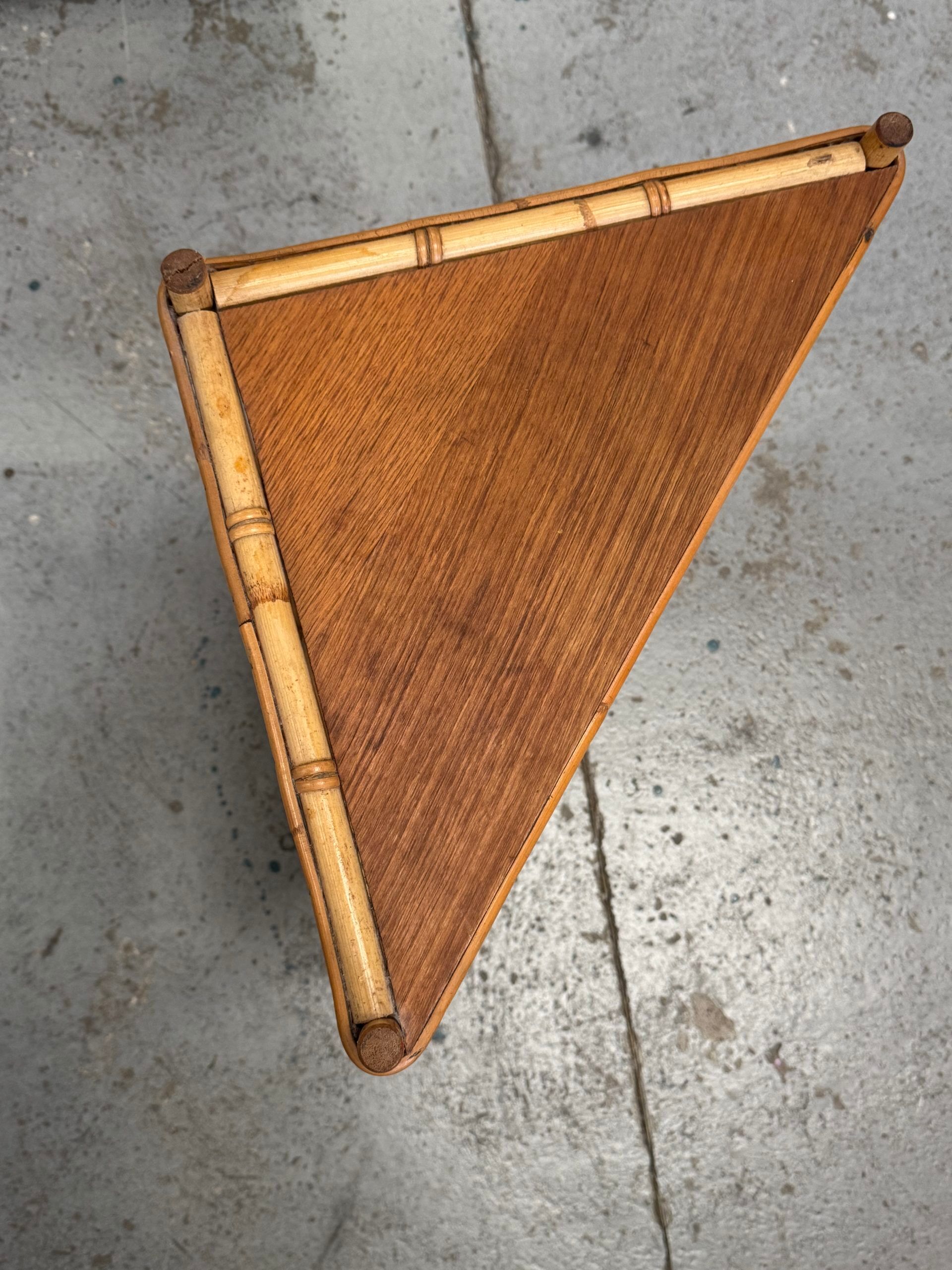 Rattan shelf