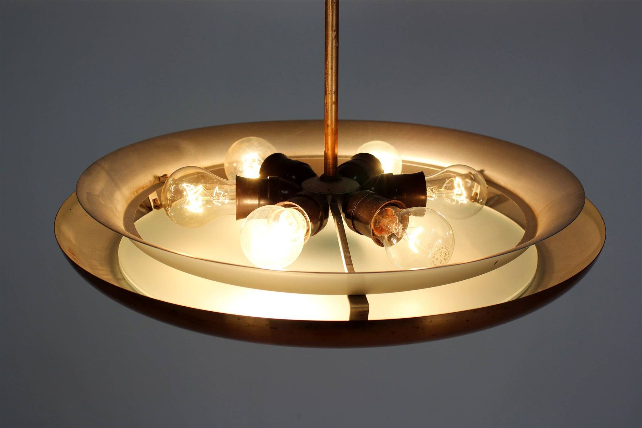 Bauhaus UFO Pendant Lamp by Josef Hurka for Napako, 1930s