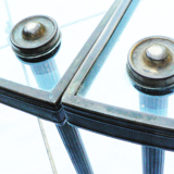 Tripartite coffee table years 50-70