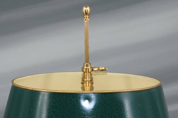 Directoire Style Gilt Solid Bronze Bouillotte Lamp "Lucien Gau"