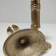 Pair of solid scandinavian danish handmade brass candle holders vintage