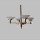 Chandelier Art Deco geometric shape, vintage c 1935