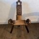 Brutalist tripod chair