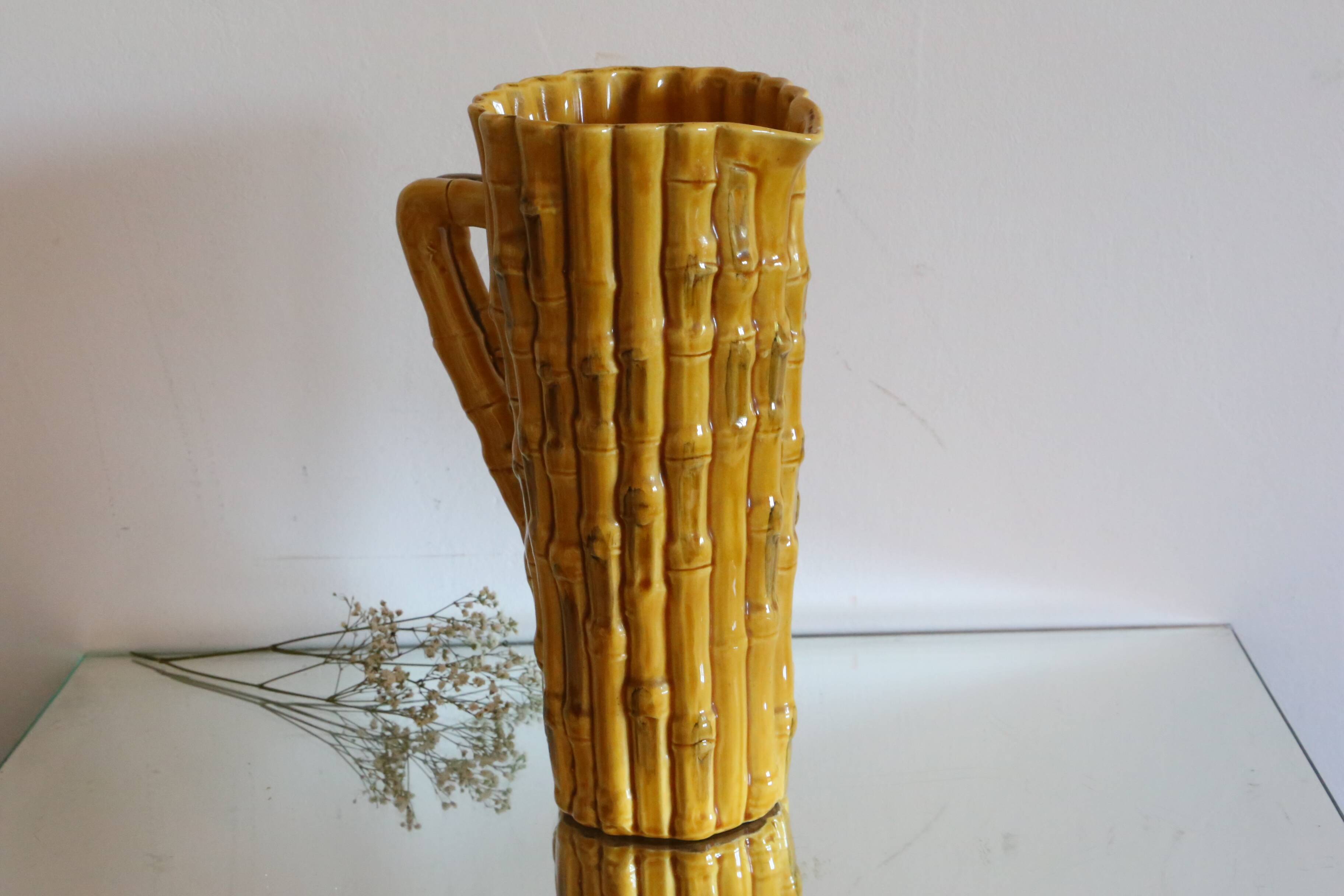 Large ceramic pitcher Vallauris